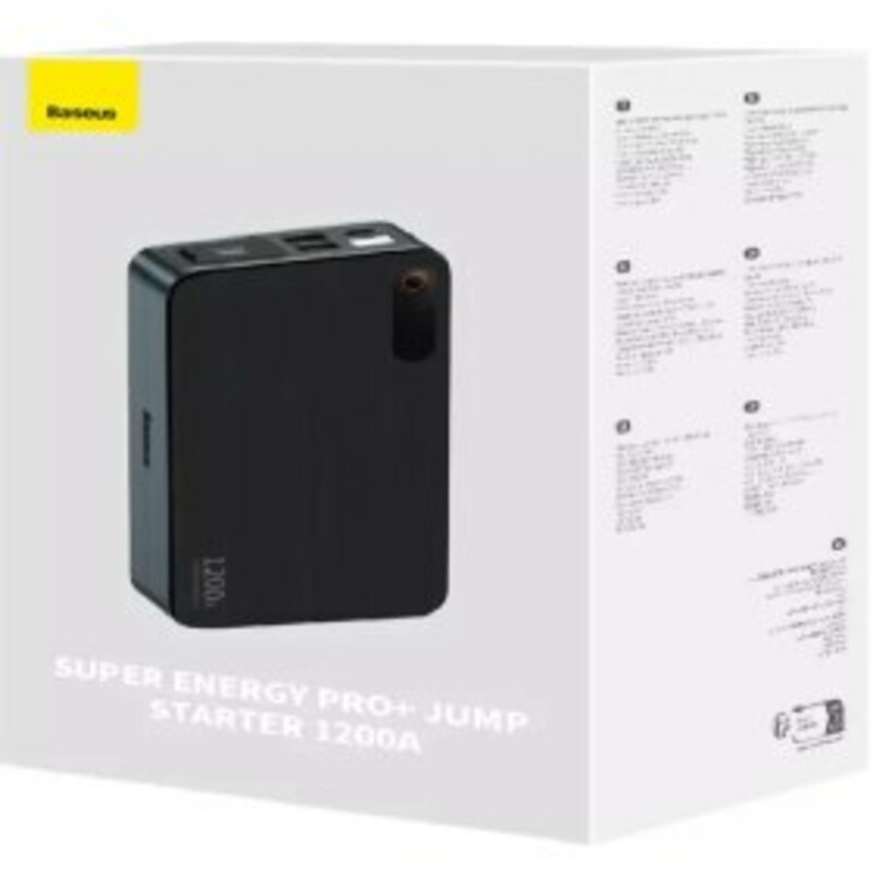 پاوربانک و جامپ استارتر خودرو 12000 میلی آمپر بیسوس Baseus CH004-2 Super Energy Pro Plus C0024570011