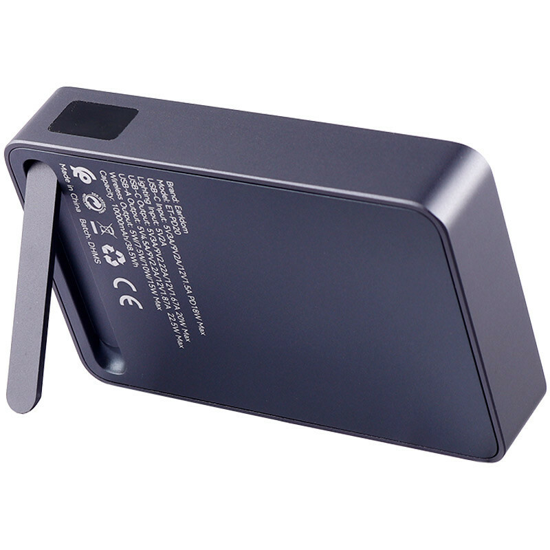 پاور بانک بی سیم فست شارژ ارلدام ET-PD20 PD 15W ظرفیت 10000 میلی آمپر ساعت