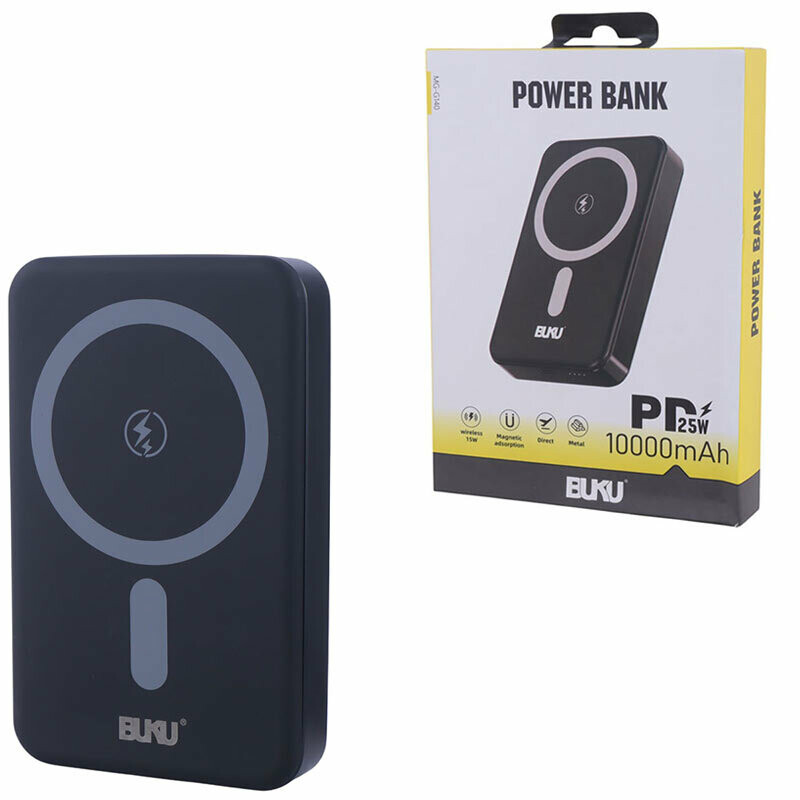 پاور بانک بی سیم فست شارژ بوکو MG-G140 PD 18W ظرفیت 10000 میلی آمپر ساعت