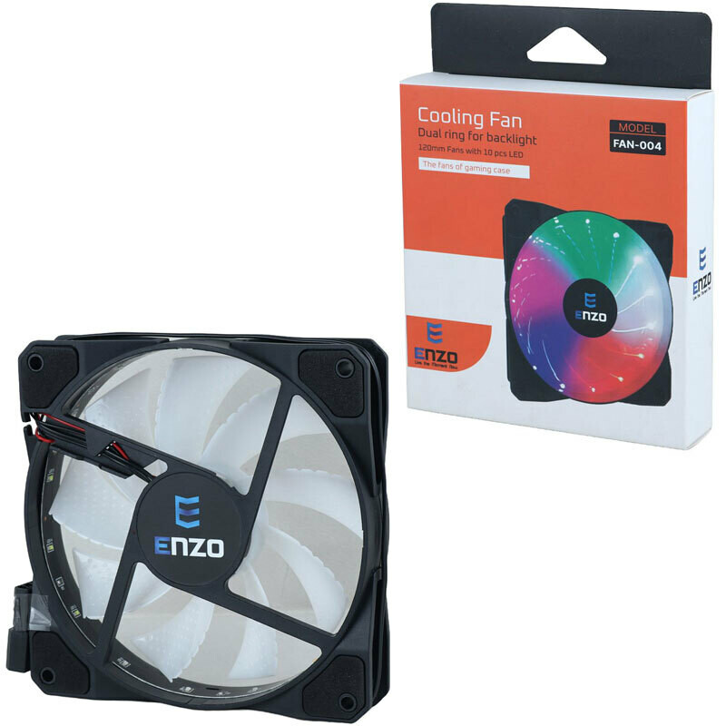 فن کیس انزو FAN-004 RGB سایز 120 میلی متری