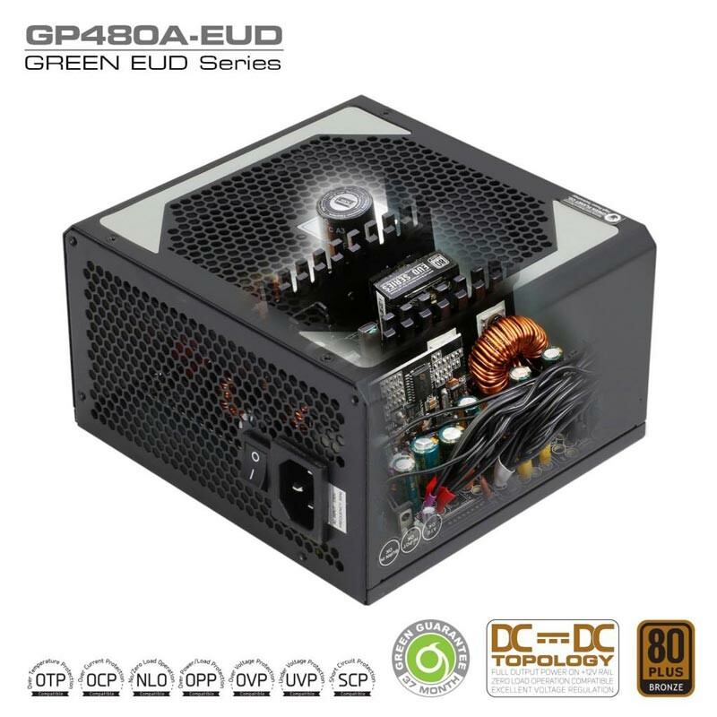 پاور 480 وات گرین Green EUD GP480A Bronze