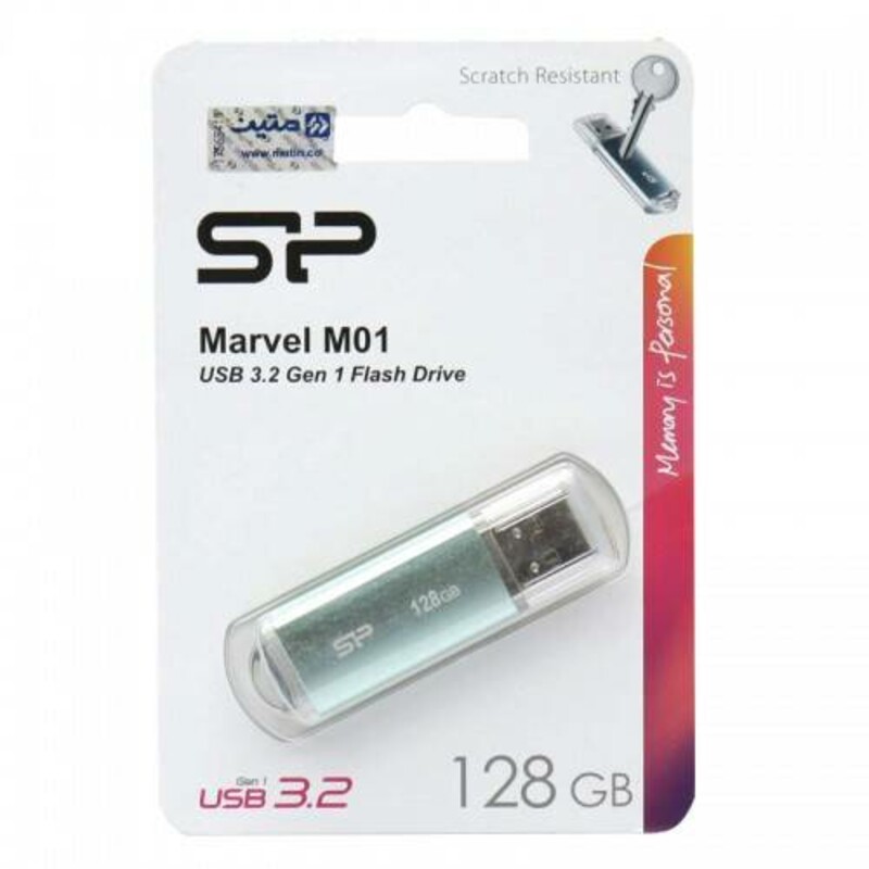 فلش 128 گیگ سیلیکون پاور Silicon Power Marvel M01 USB 3.2