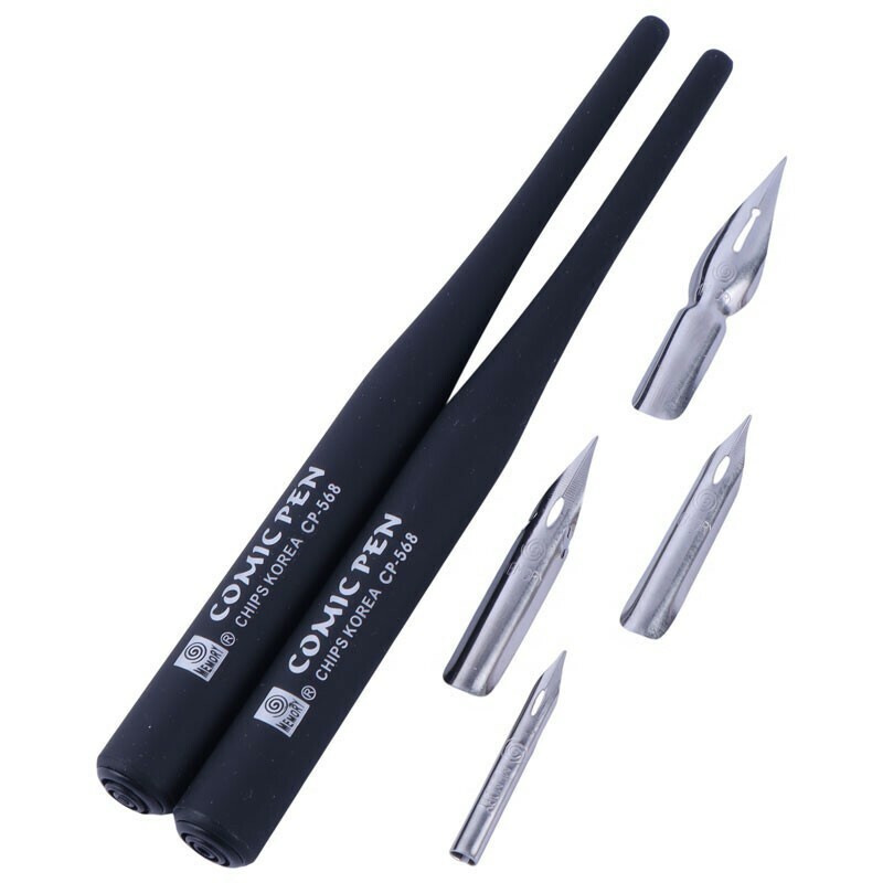 قلم کالیگرافی فلزی مموری CP-568 بسته 2 عددی + چهار نوک
