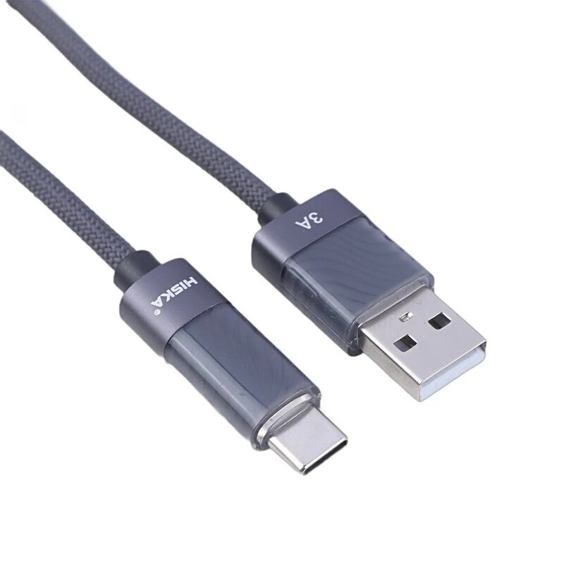 کابل تایپ سی فست شارژ 3 آمپر هیسکا LX-821AC طول 1 متر
