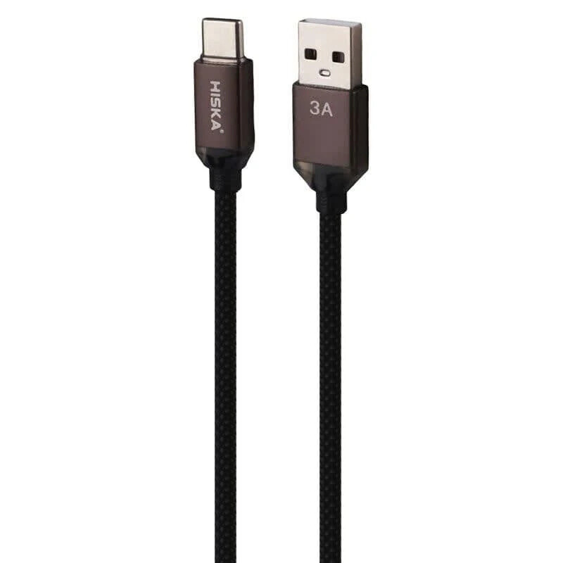 کابل تایپ سی فست شارژ 3 آمپر هیسکا LX-801AC طول 1 متر
