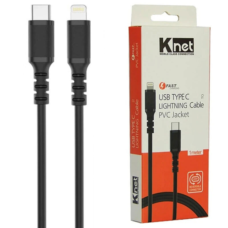 کابل تایپ سی به لایتنینگ فست شارژ کی نت K-C522 طول 1 متر