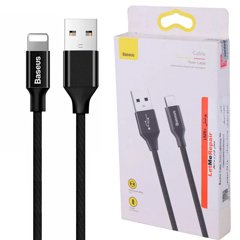 کابل لایتنینگ 1.5 آمپر باسئوس Yiven CALYW-C01 طول 3 متر