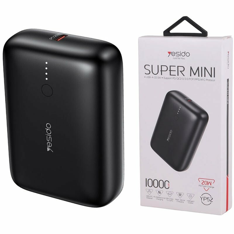 پاور بانک فست شارژ یسیدو Super Mini YP52 QC3.0 PD 22.5W ظرفیت 10000 میلی آمپر ساعت
