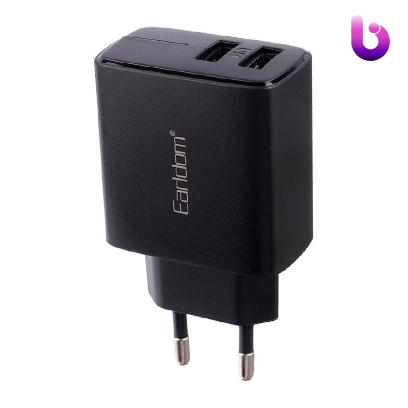 شارژر دیواری فست شارژ Earldom ES-EU15 2.4A 12W + کابل تایپ سی