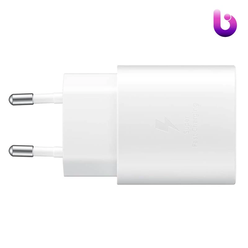 شارژر دیواری فست شارژ اورجینال Samsung EP-TA800XBEG PD 25W Type-C + کابل Type-C
