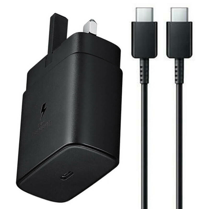 شارژر دیواری فست شارژ Samsung EP-TA845XBEGCN 3A PD 45W Type-C + کابل تبدیل تایپ سی