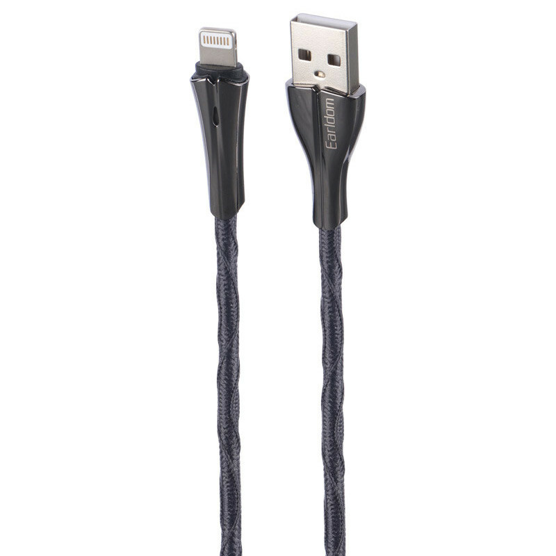 کابل آیفونی فست شارژ Earldom EC-124I 2.4A 1m