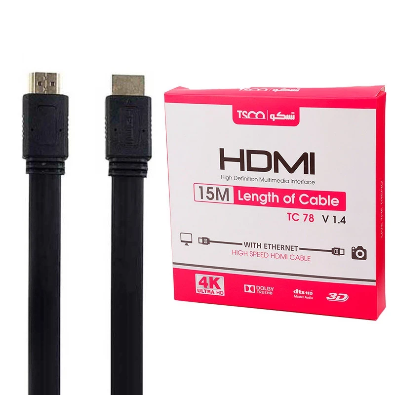 کابل HDMI 4K تسکو TC 78 طول 15 متر