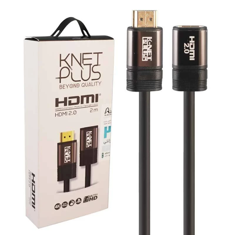 کابل افزایش طول Knet Plus KP-A121 HDMI 4K 2m