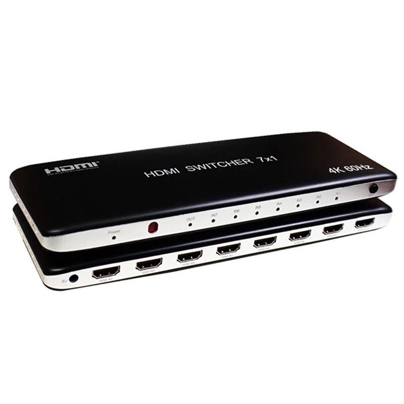 سوییچ 7 پورت HDMI کی نت K-S727 + ریموت کنترل