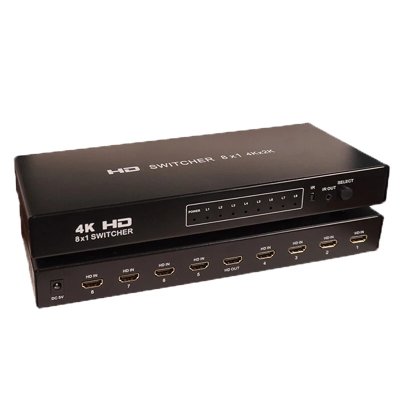 سوییچ 8 پورت HDMI کی نت K-S728 + ریموت کنترل