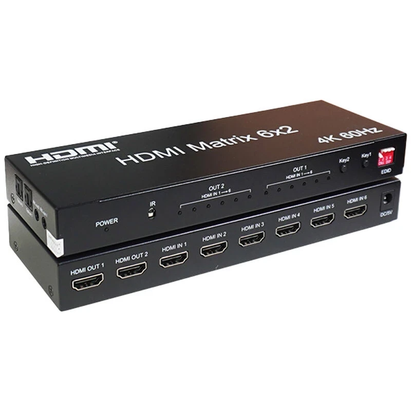 ماتریکس 6 در 2 HDMI کی نت K-M62 + ریموت کنترل