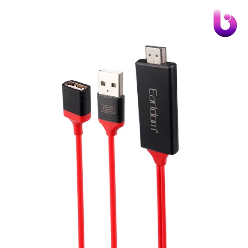 کابل تبدیل ارلدام Earldom ET-W8 USB to HDMI 1m