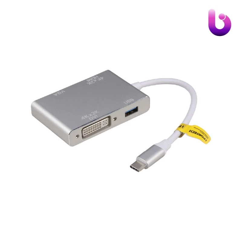 تبدیل Ifortech Type-C to HDMI/USB3.0/Type-C