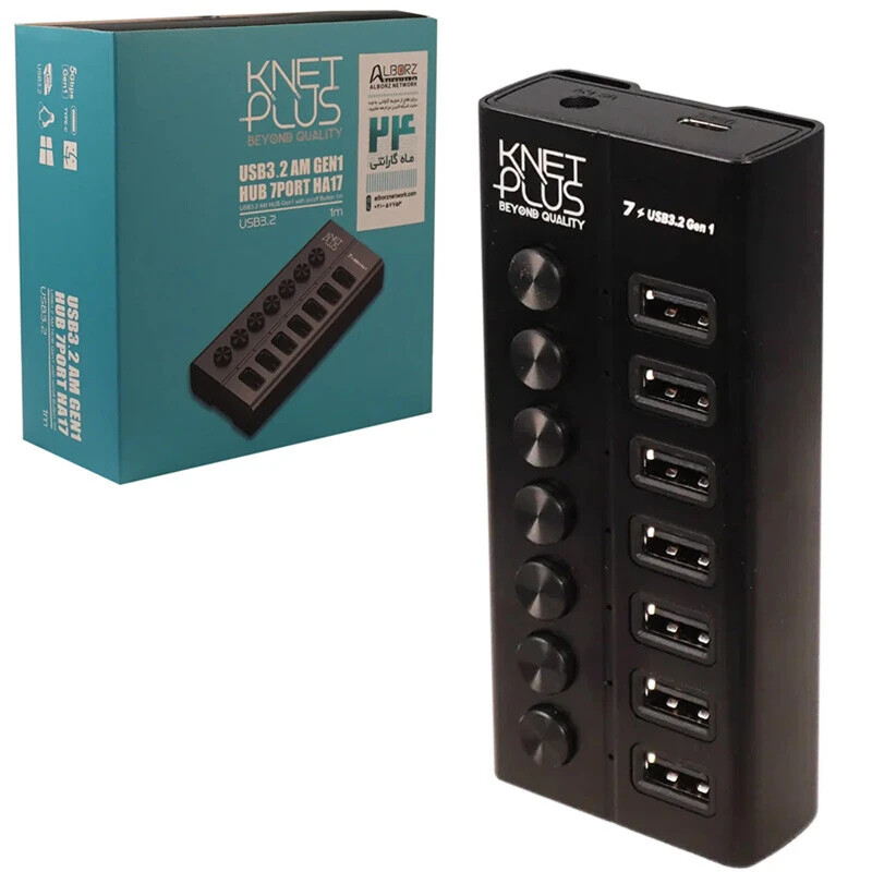 هاب 7 پورت USB کی نت پلاس KP-HA17