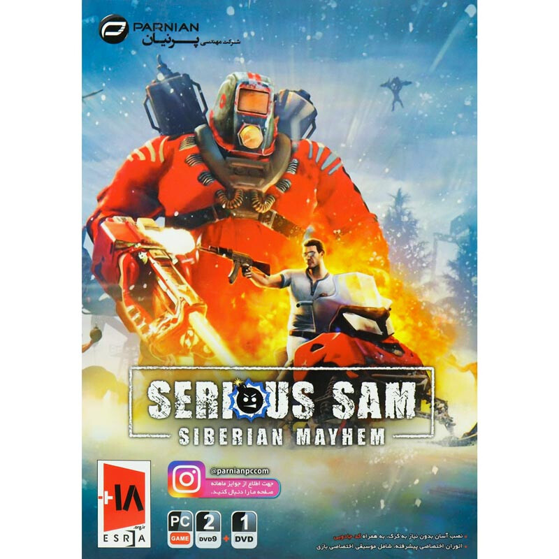 بازی Serious Sam Siberian Mayhem 2DVD9 + 1DVD پرنیان مناسب برای PC