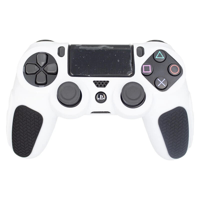 روکش دسته بازی PS4 استوپ دار زمینه سفید مشکی