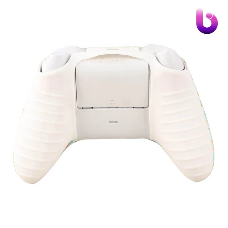 روکش دسته بازی Xbox X/S طرح گل زمینه سبز