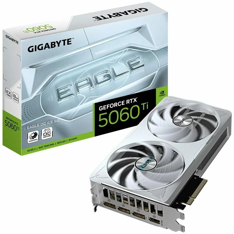 کارت گرافیک Gigabyte GeForce RTX 5060 Ti EAGLE OC ICE 8GB GDDR7 128Bit