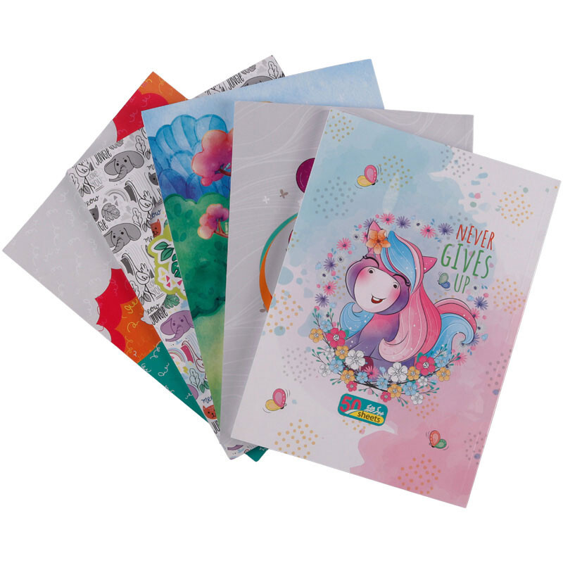 دفتر 50 برگ طرح فانتزی کارتونی پیک فدک کد 006