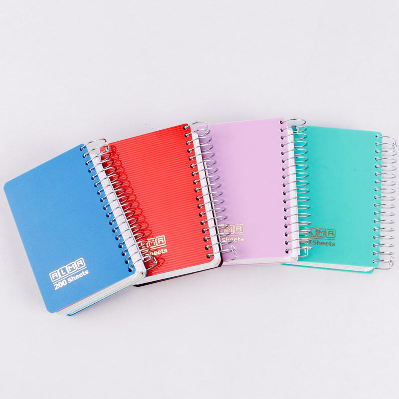 دفترچه یادداشت 200 برگ نهال آلما کد 7736 بغل بازشو