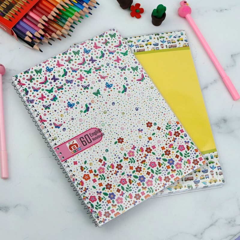 دفتر سیمی 60 برگ 2 خط Nahal Alma کد 7625