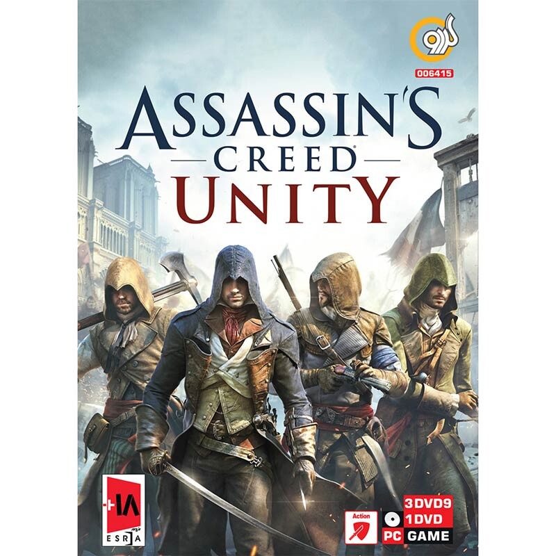 بازی Assassin’s Creed Unity 3DVD9+1DVD5 گردو مناسب برای PC