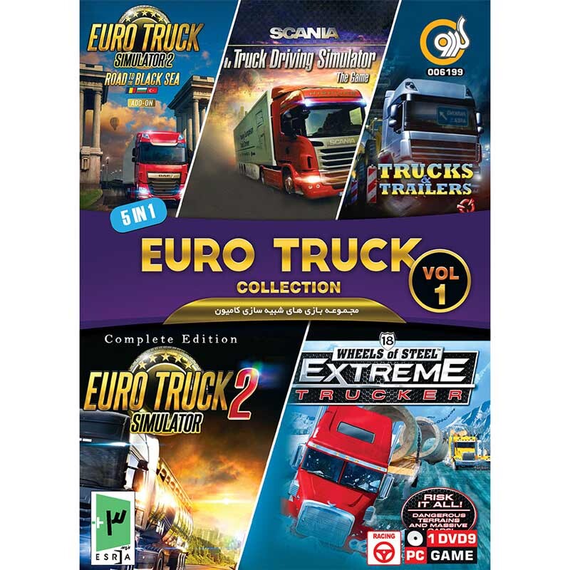 بازی Euro Truck Collection Vol.1 1DVD9 گردو مناسب برای PC