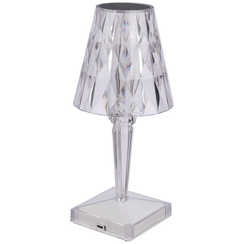 چراغ خواب Touch Lamp طرح آباژور کریستالی + ریموت کنترل
