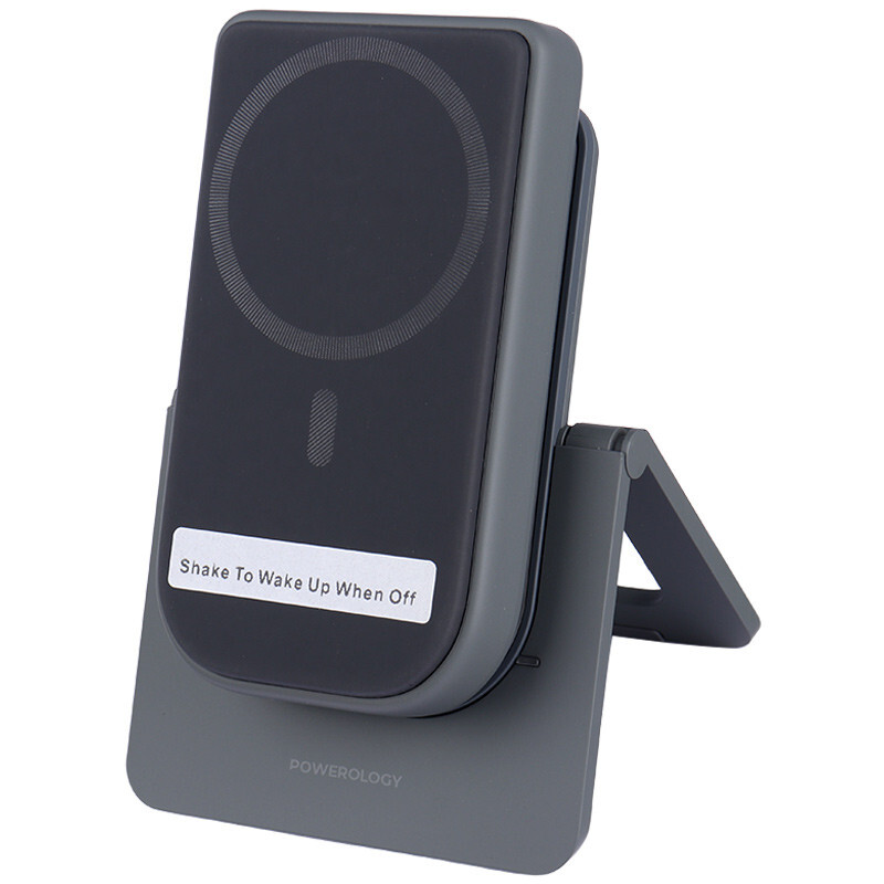 پاور بانک بی سیم فست شارژ 10000 پاورولوجی Powerology PPBCHA21GY PD 20W