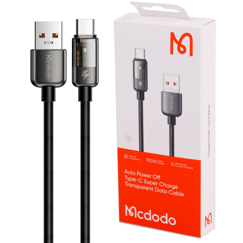 کابل تایپ سی فست شارژ 100 وات مک دودو CA-3150 طول 1.2 متر