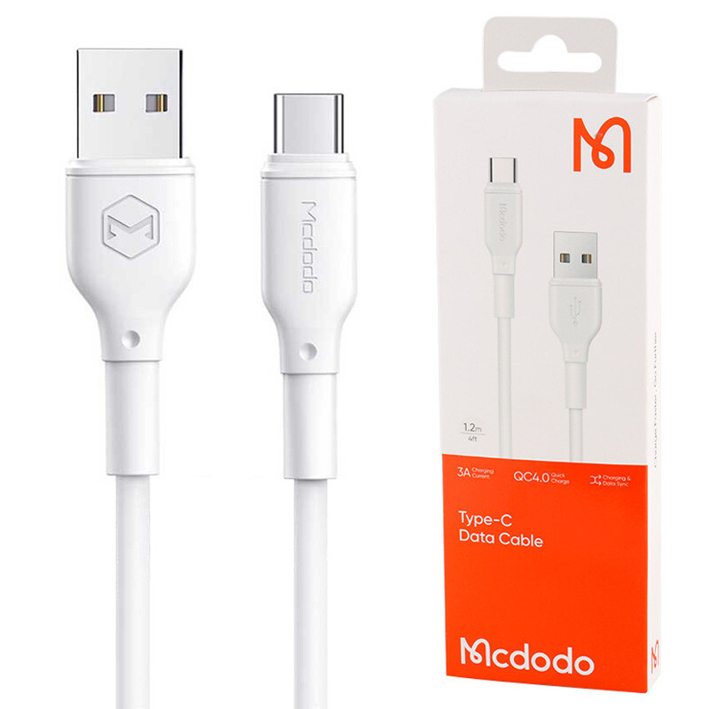 کابل تایپ سی فست شارژ 3 آمپر مک دودو CA-7280 طول 1.2 متر