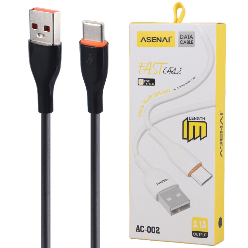 کابل تایپ سی فست شارژ Asenai AC-002 3.1A 1m