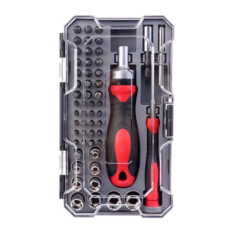 ست پیچ گوشتی جغجغه ای ساعتی و سری بکس 55 عددی Ronix RH-2717