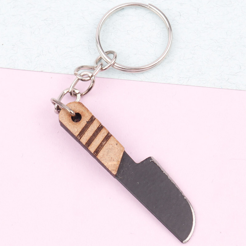 جا کلیدی چاقو چوبی غلاف دار