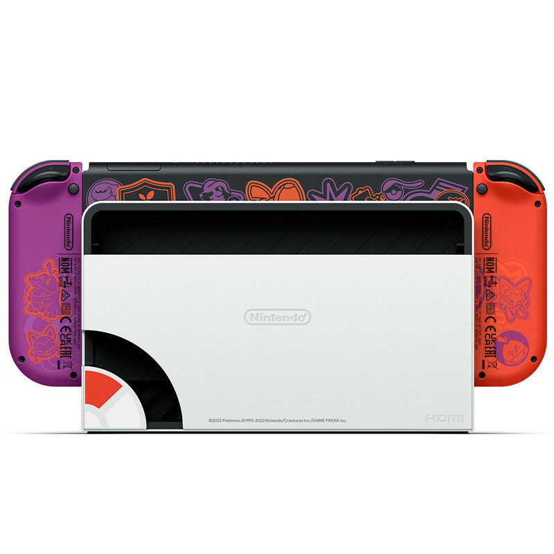 کنسول بازی نینتندو Nintendo Switch OLED Pokemon Scarlet and Violet Edition 4GB 64GB استوک