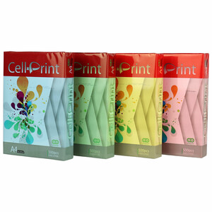 کاغذ A4 رنگی Cellprint 75g بسته 500 عددی