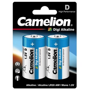 باتری دوتایی بزرگ Camelion Digi Alkaline 1.5V D