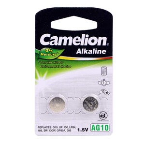 باتری سکه ای Camelion Alkaline AG10 بسته 2 عددی