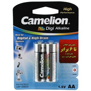 باتری قلمی دوتایی پکدار Camelion Digi Alkaline