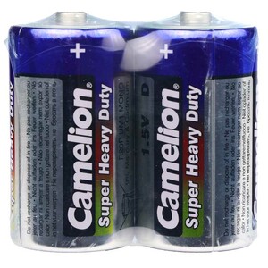باتری دوتایی بزرگ Camelion Super Heavy Duty D شرینک