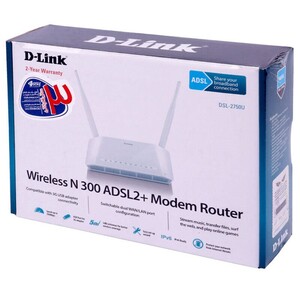 مودم روتر 2 آنتن D-Link DSL-2750U ADSL2+ N300 300Mbps