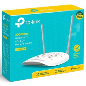 مودم روتر 2 آنتن TP-Link W8961N ADSL2+ / ADSL2 / ADSL 300Mbps