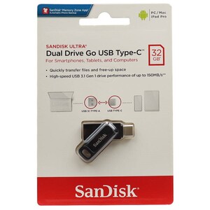 فلش 64 گیگ سن دیسک SanDisk Dual Drive Go OTG Type-C USB3.1