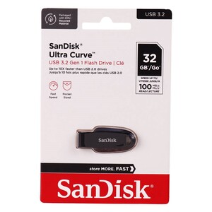 فلش 32 گیگ سن دیسک Sandisk Ultra Curve USB3.2